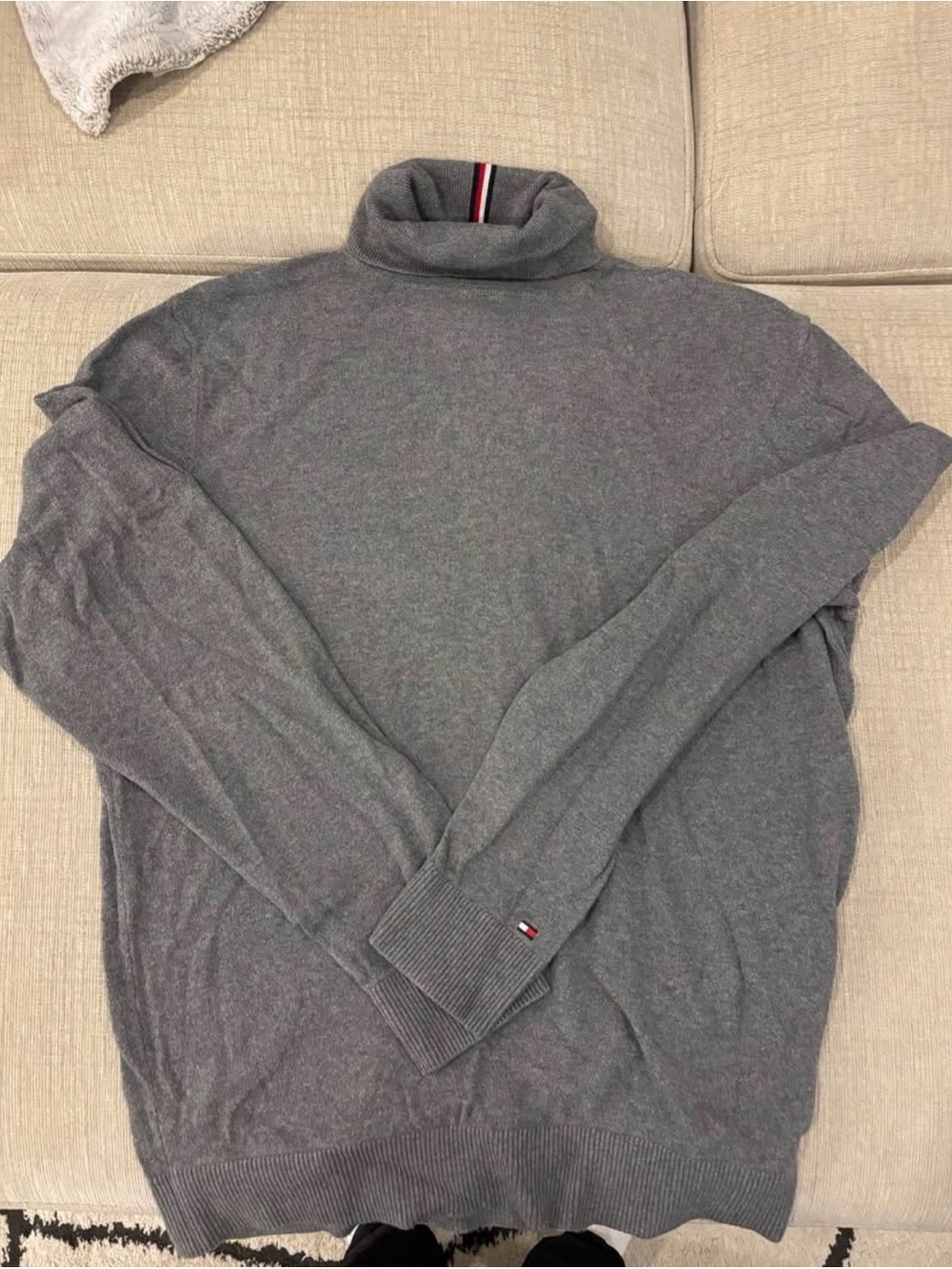 Tommy Hilfiger Charcoal Gray Turtleneck Sweater